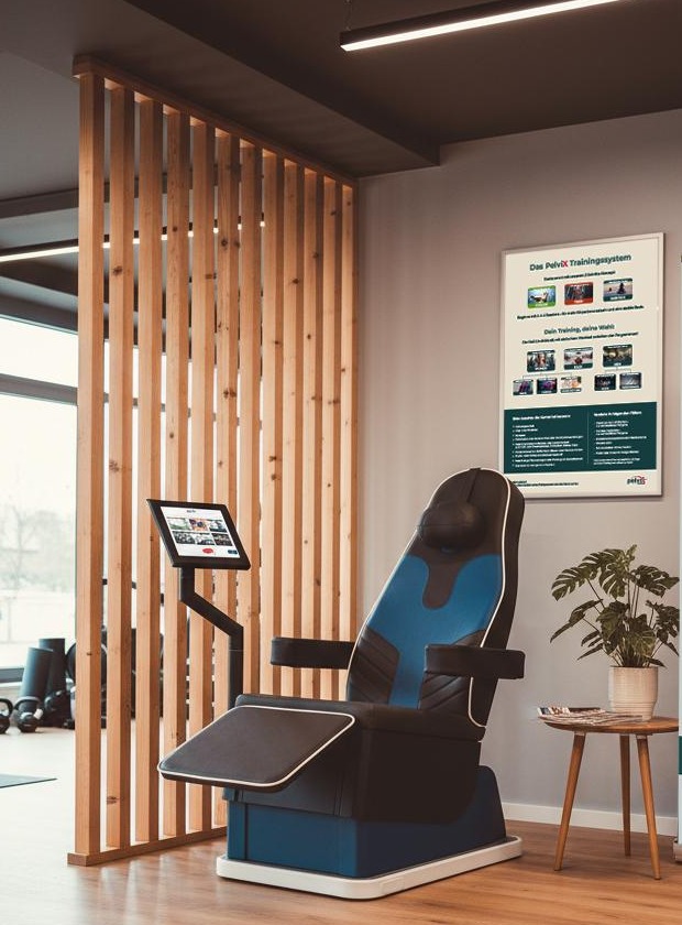 The PelviX chair used for HIFEM pelvic floor therapy at Jedwell Studio